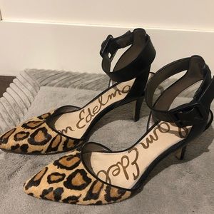 Sam Edelman Leopard Print Heel Size 7 1/2